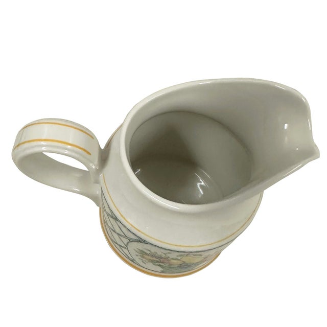 1980s Vintage Porcelain Villeroy & Boch Basket Pattern Creamer For Sale - Image 5 of 8