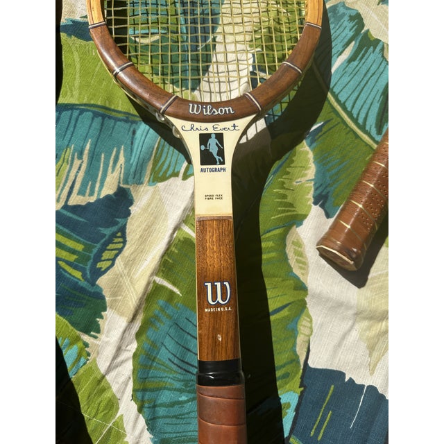 Vintage Collection of Wilson and n.j. Magnan Corp. Tennis Rackets and Covers For Sale - Image 9 of 9