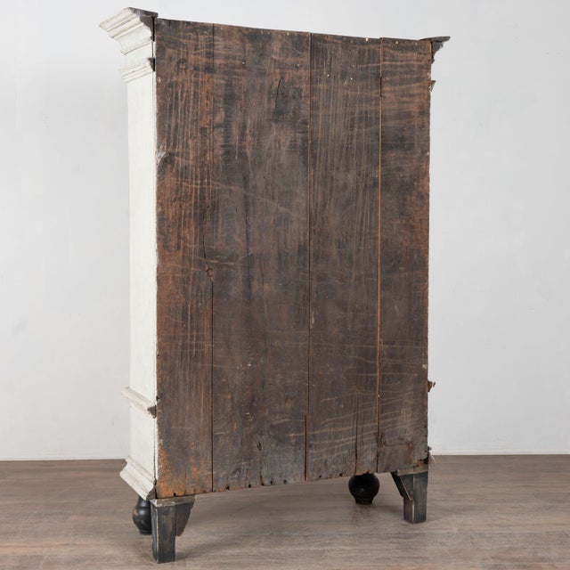 Early 19th Century Swedish White Painted Oak Single Door Armoire For Sale - Image 13 of 13