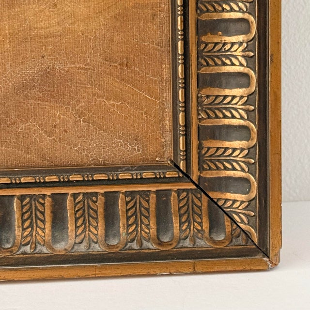 Early 20th-Century Dutch School Coastal Landscape in Period Ornamental Frame For Sale - Image 10 of 11