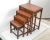 Chinoiserie Hand Carved Asian Wood Nesting Tables / Stacking Tables Set of 4 For Sale - Image 13 of 13