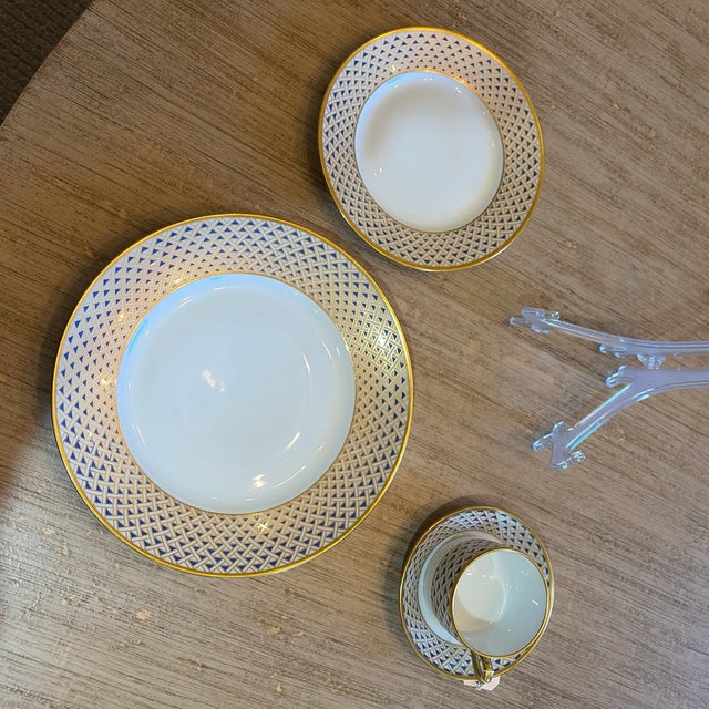 Mid 20th Century Richard Ginori Place Setting Diamanté - Set of 4 For Sale In Aspen - Image 6 of 7