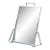 Art Deco Modernist Metal Tabletop Vanity Mirror, 1930s For Sale