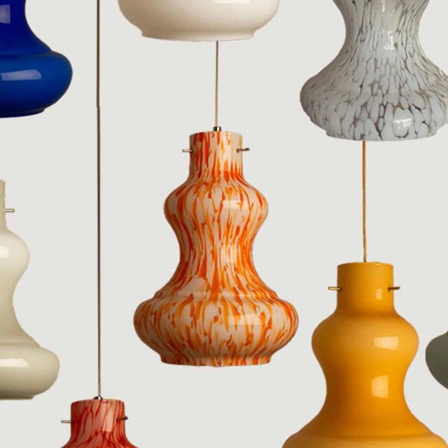Vintage Murano Glass Pendant Light by Massimo Vignelli for Venini, 1960 For Sale - Image 13 of 18