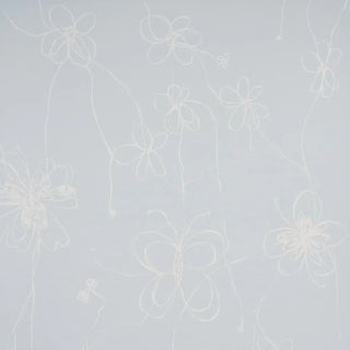 Sample - Schumacher x Hera Ford Come Back As A Flower Wallpaper in Mineral For Sale