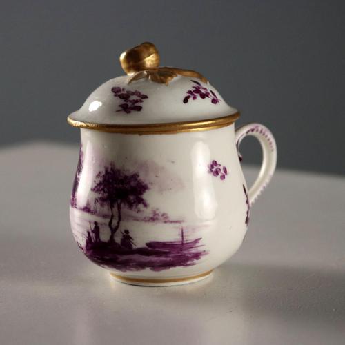 Tray and Six Porcelain Cups from Sèvres, Set of 7 For Sale - Image 3 of 10