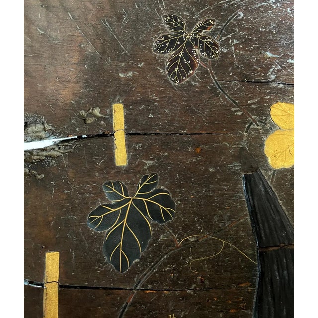 Antique Japanese Lacquered Wood Wabi-Sabi Bowl For Sale In Atlanta - Image 6 of 13