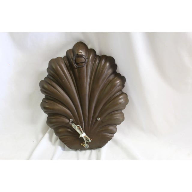 1990s 1990s Mid-Century Modern Style Bronze Acanthus Sconce For Sale - Image 5 of 6