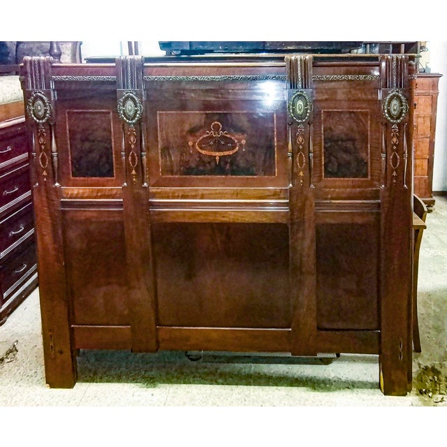 Double Bed with Inlays in Worked Brass from Liberty For Sale - Image 15 of 18