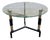 Stitched Leather Side Table from Jacques Adnet, 1950s For Sale