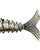 Vintage Articulated Metal Fish Bottle Opener Nautical Barware For Sale - Image 9 of 11