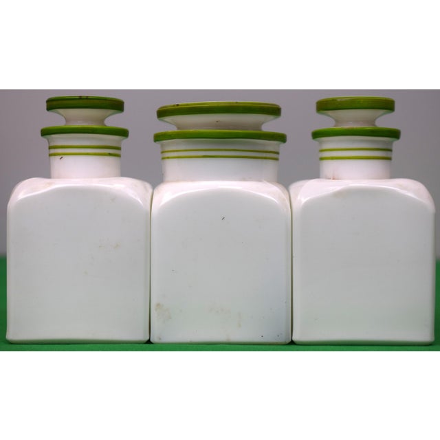 Mid 20th Century Set X 3 Cyril Gorainoff Hand Painted Fisherman Apothecary Vanity Jars For Sale - Image 5 of 7