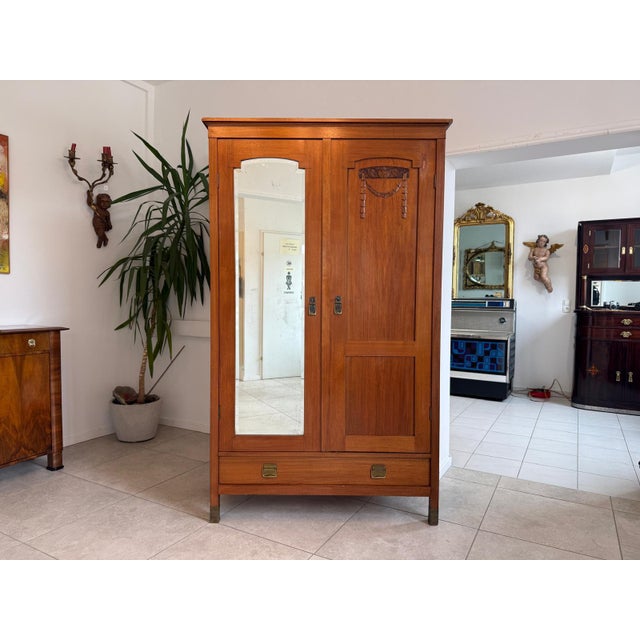 Art Nouveau Wardrobe, 1890s For Sale - Image 11 of 11