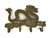 Metal Vintage Cast Iron Dragon Wall Hook Rack With Four Hooks For Sale - Image 7 of 7