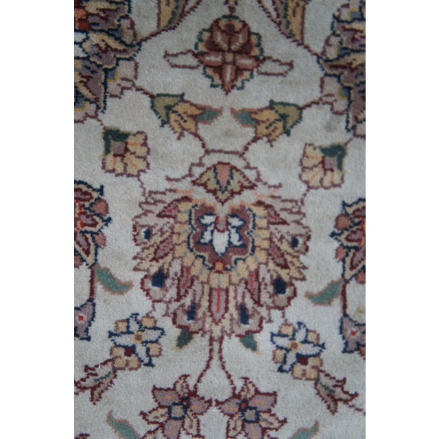 Textile Vintage Wool Floral Runner For Sale - Image 7 of 8