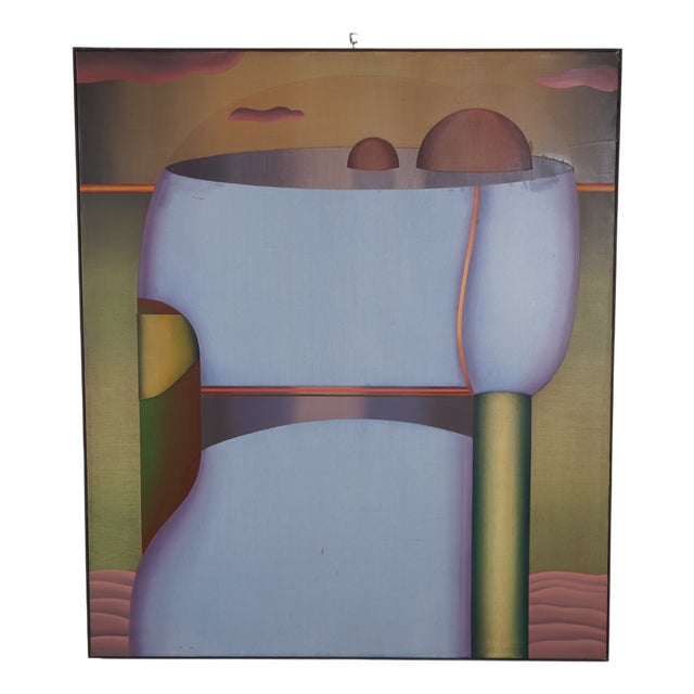 Helmut Rehme, Abstract Composition, 1973, Oil on Canvas For Sale