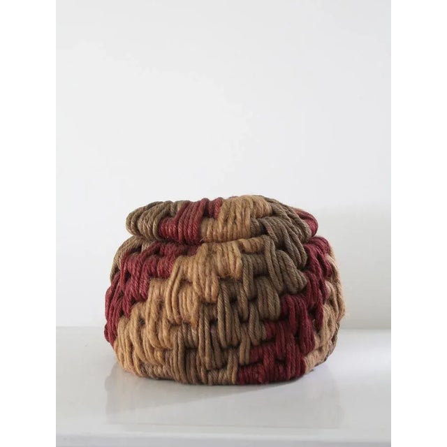 Textile Vintage Ruth Lescohier Coiled Rope Basket For Sale - Image 7 of 7