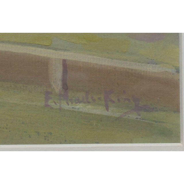 Traditional "Against the Boards" Original C1975 Polo Pastel Gouache by Eric Meade-King For Sale - Image 3 of 9