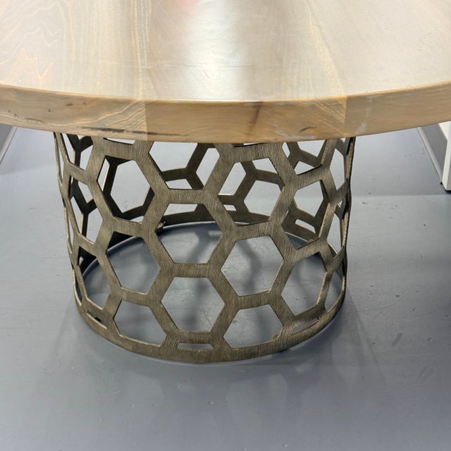 Mr Brown London Angeline Dining Table Base With Oval Top For Sale In Washington DC - Image 6 of 17