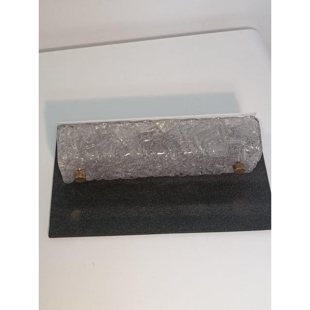 Ice Glass Wall Lamp by Carl Fagerlund for Orrefors, 1960s For Sale - Image 6 of 9