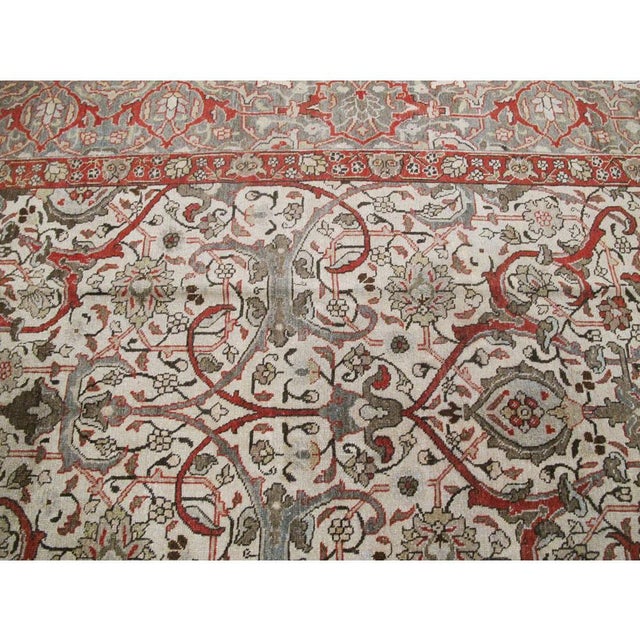 Galerie Shabab Collection Early 20th Century Persian Tabriz Carpet For Sale - Image 9 of 10