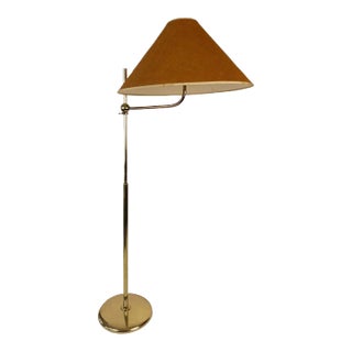 Adjustable Brass Floor Lamp from J. T. Kalmar, 1964 For Sale