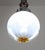 Mazzega chandeliers made in the 1970s by Carlo Nason. An elegant designer light made of white glass, wood and metal frame...