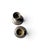 Vintage Patinated Metal Candlesticks – A Pair For Sale - Image 4 of 5