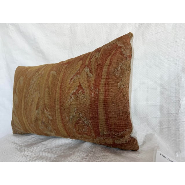 Baroque 17th Century Brussels Landscape Tapestry Decorative Pillow For Sale - Image 3 of 7
