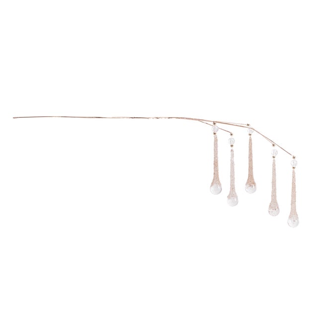 Elevate your holiday décor with the refined shimmer of this Elegant Glittered Drop Spray set. Featuring elongated teardrop...