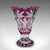 This is an antique decorative vase. An English, cut glass flower vase, dating to the late Victorian period, circa 1880. Of...