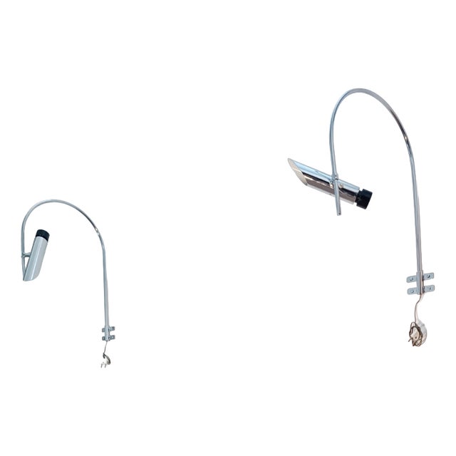Tharsis Wall Sconces by LP Oliva for Fase, 1970s, Set of 2 For Sale