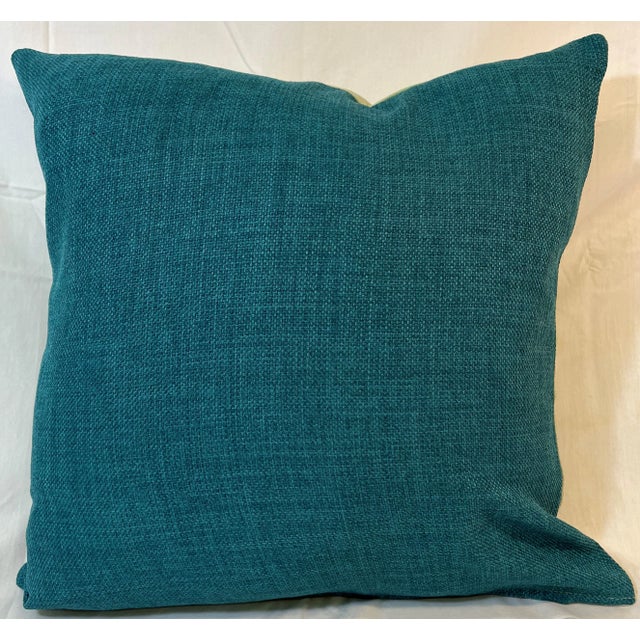 16" Square Pillow Decorated With a Cuddly Black Cat Portrait - Made in the U K For Sale In Dallas - Image 6 of 9