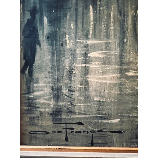 Mid-Century Modern 1963 Ozz França Abstract Urban Cityscape Diptyque (Lithograph) – Pair For Sale - Image 3 of 8