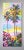 Palm trees 9. Expressive palms on an abstract background. Modern. Light tones of yellow, pink, lilac, blue are vigorously...