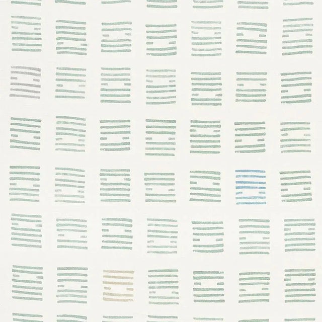 Boho Chic Sample - Schumacher X Caroline Z Hurley Tiasquam Fabric in Mineral For Sale - Image 3 of 3