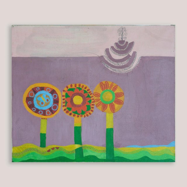 Landscape Composition, 1950s, Oil Painting on Canvas For Sale - Image 6 of 6
