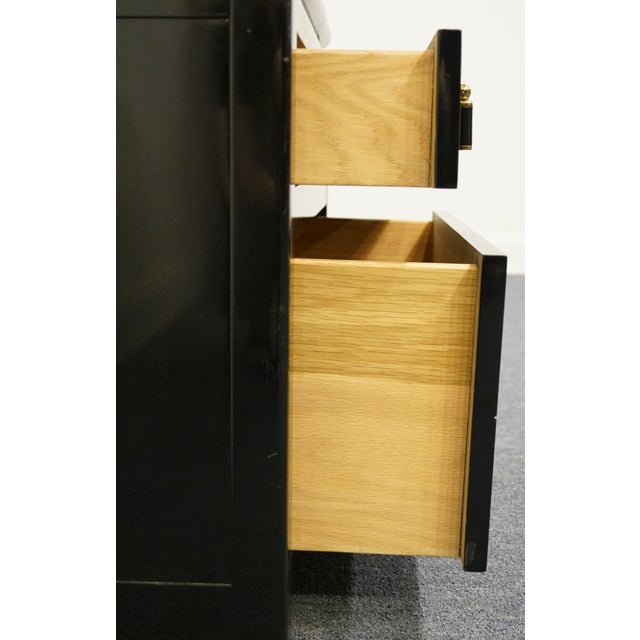 Contemporary Lane Furniture Black Lacquered 26 Nightstand Chairish