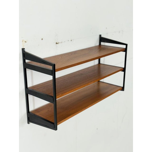 Scandinavian String Shelf in Wood For Sale - Image 3 of 7