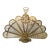 Victorian Brass Peacock Fireplace Screen Made in Japan For Sale