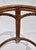 English 1990's Coastal Pedestal Dining Table, Rattan, Glass, Leather, Palecek For Sale - Image 3 of 5