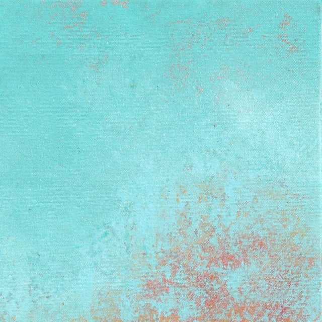 Orange Summer Haze - Original Warm Beach Scene Acrylic Painting on Canvas by Kathleen Keifer For Sale In Los Angeles - Image 6 of 9