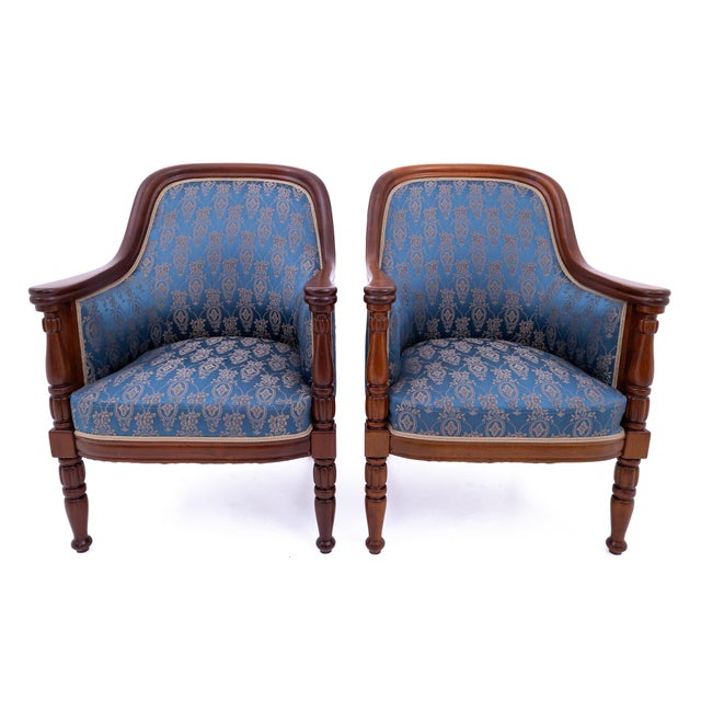Antique Bergère Armchairs, France, 1880s, Set of 2 For Sale - Image 12 of 16