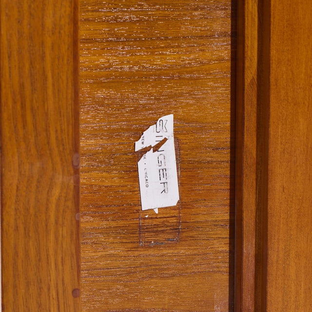 Gio Ponti for Singer & Son Mid Century Teak and Brass Flip Top Expanding Game Dining Table For Sale - Image 10 of 10