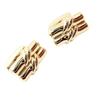 Tiffany & Co. 18k Yellow Gold Double Bar Cufflinks, Pair