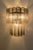 Murano Pair of Italian Murano Smoked Glass Tube Wall Sconces in Polished Nickel, 13 Tubes Each For Sale - Image 4 of 5