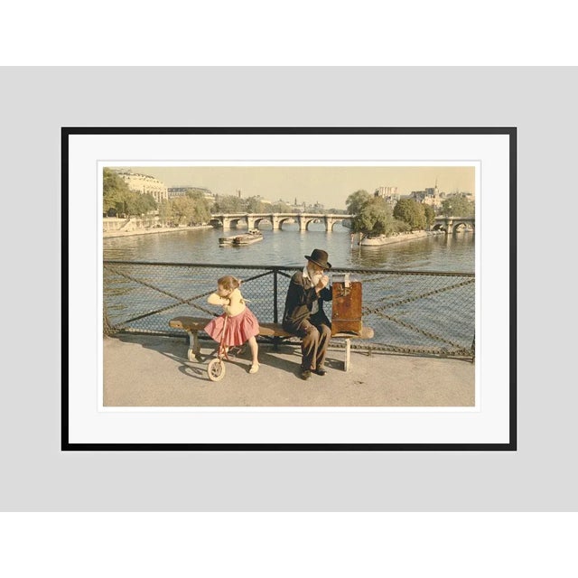 Modern Seine Scene 1950s by Peter Cornelius Framed C-Print For Sale - Image 3 of 3
