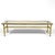 Mid-Century Modern French Brass Coffee Table With Terrazzo Top For Sale - Image 3 of 9