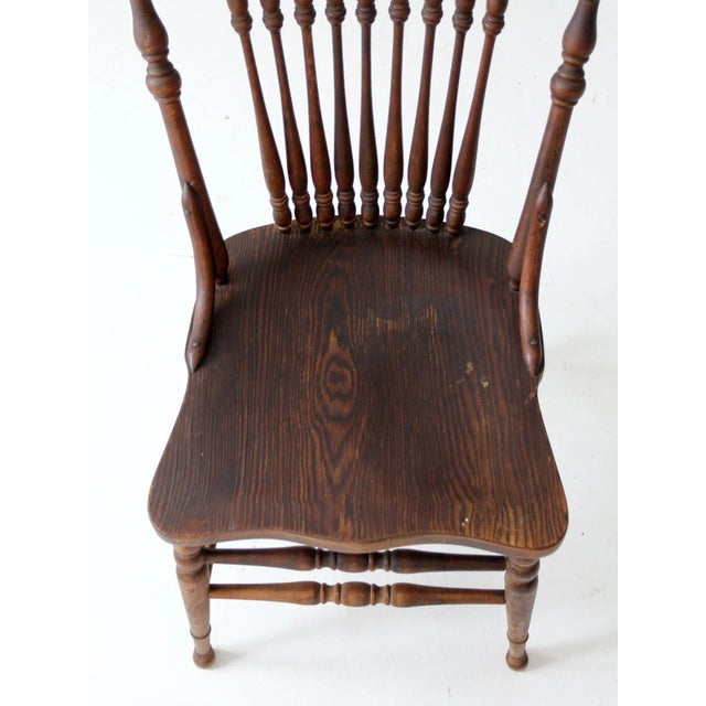 Antique Press Back Side Chair For Sale - Image 6 of 13