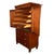 Antique 19thC Flame Mahogany Georgian Regency English Linen Press Chest 1800 For Sale - Image 9 of 16